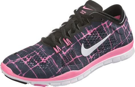 nike free 5.0 trainer fit 4 fitnessschuhe damen schwarz weiß